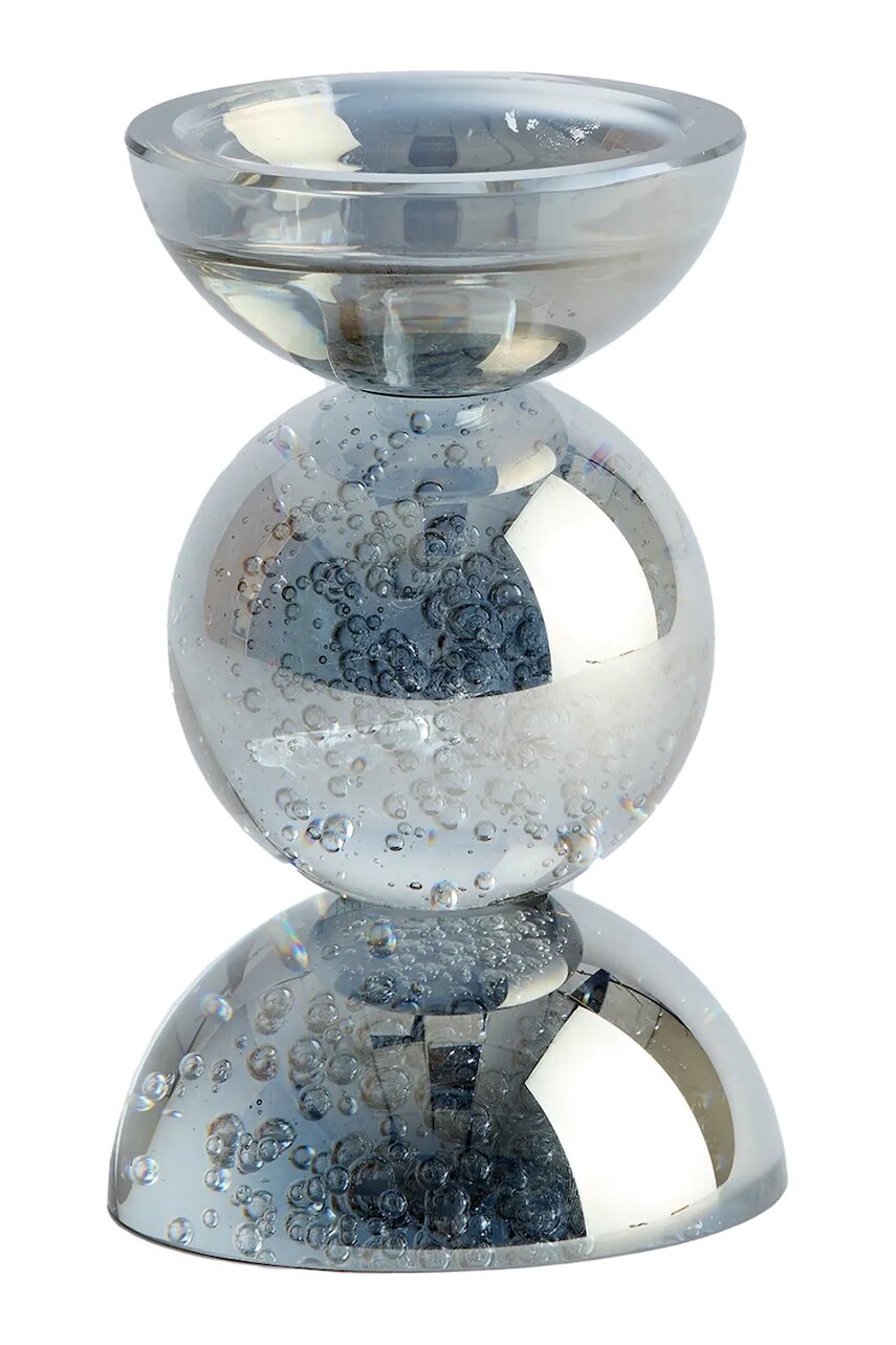 Dekoračný svietnik Light & Living 9,5 x 15,5 cm modrá farba