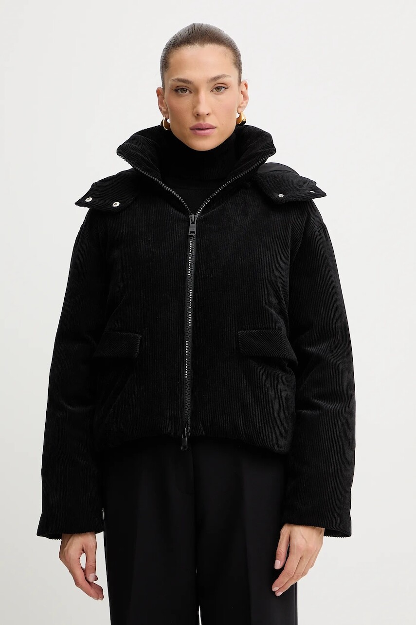 Bunda Armani Exchange čierna farba, zimná, XW000708 AF16202