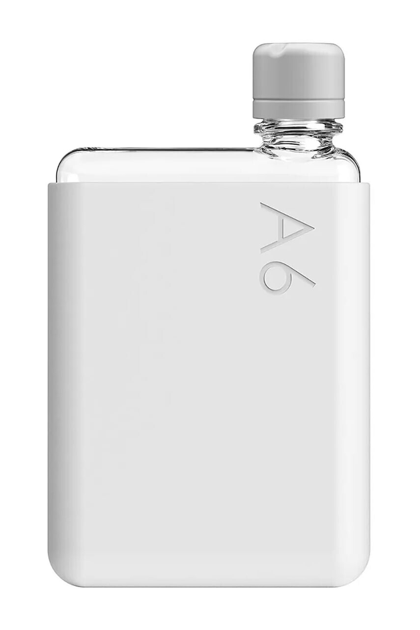 Fľaša na vodu Memobottle Original A6 375 ml šedá farba