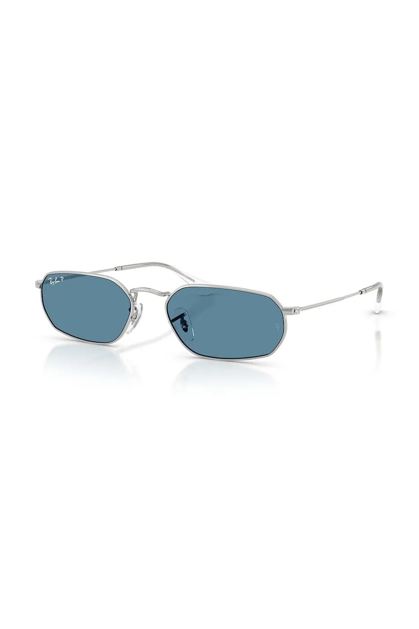 Slnečné okuliare Ray-Ban strieborná farba, 0RB3947