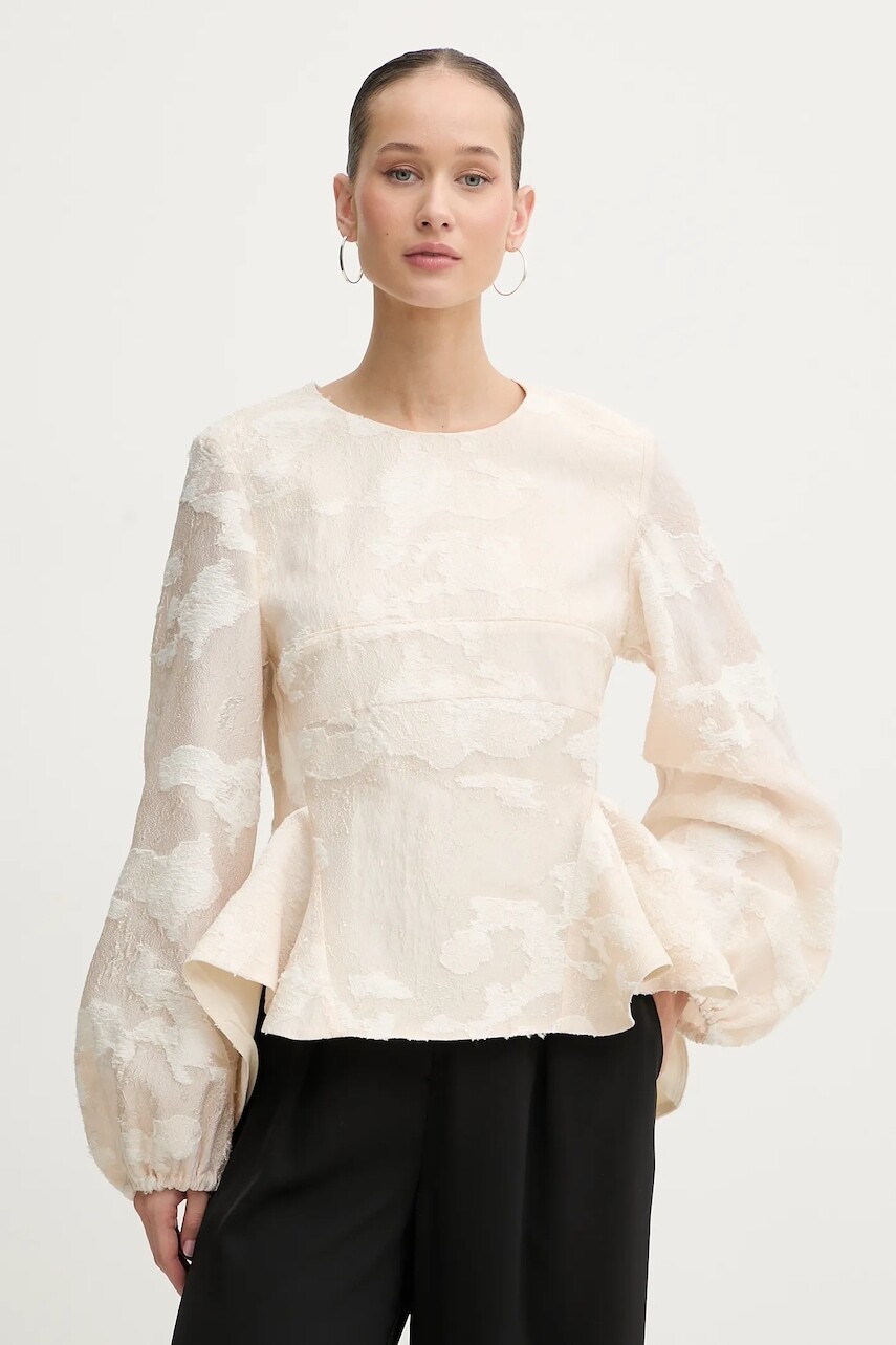 Blúzka Stine Goya 0 béžová farba, SG-AW25-T109-2442