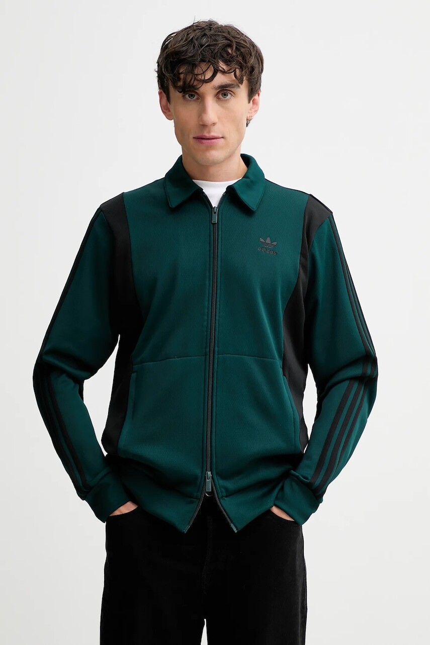 Mikina adidas Originals Panel Tt zelená farba, s nášivkou, JY1426