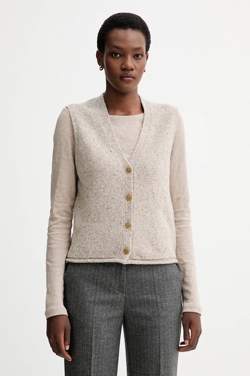 Vesta s prímesou vlny Marc O'Polo béžová farba, 510608465021