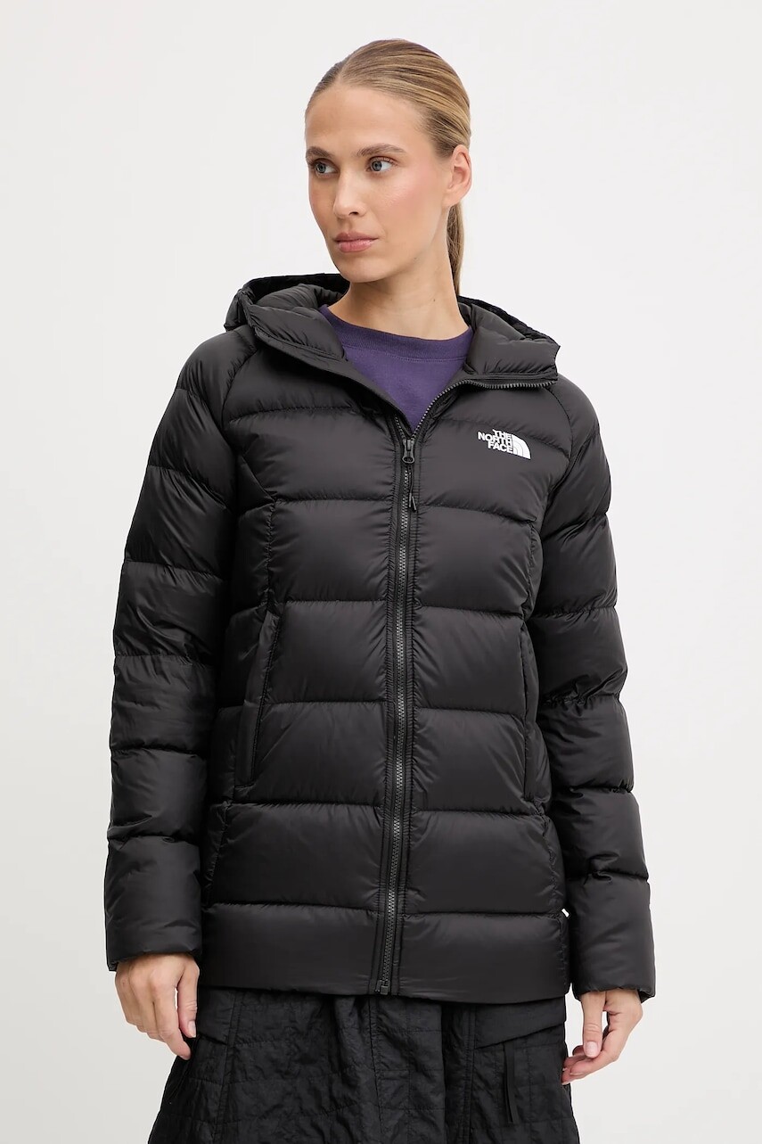 Páperová bunda The North Face Hyalite čierna farba, prechodná, NF0A8E74JK31