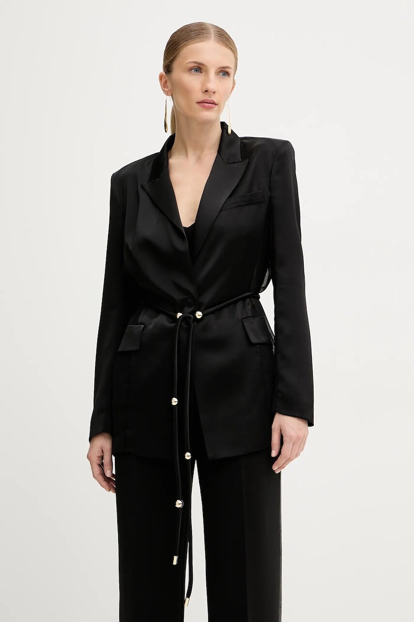 Sako Pinko čierna farba, jednoradové, jednofarebné, 105604 A2RA