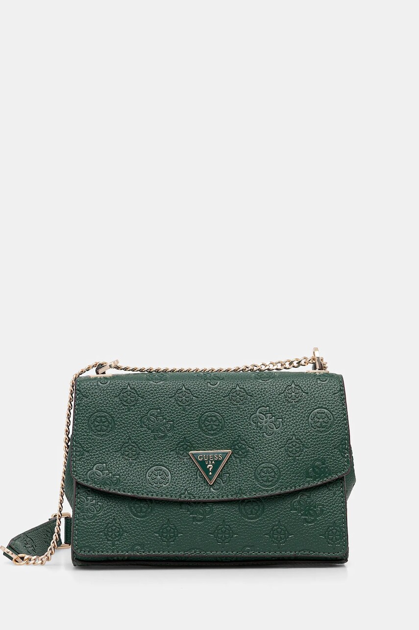 Kabelka Guess CRESIDIA zelená farba, HWPD98 88210
