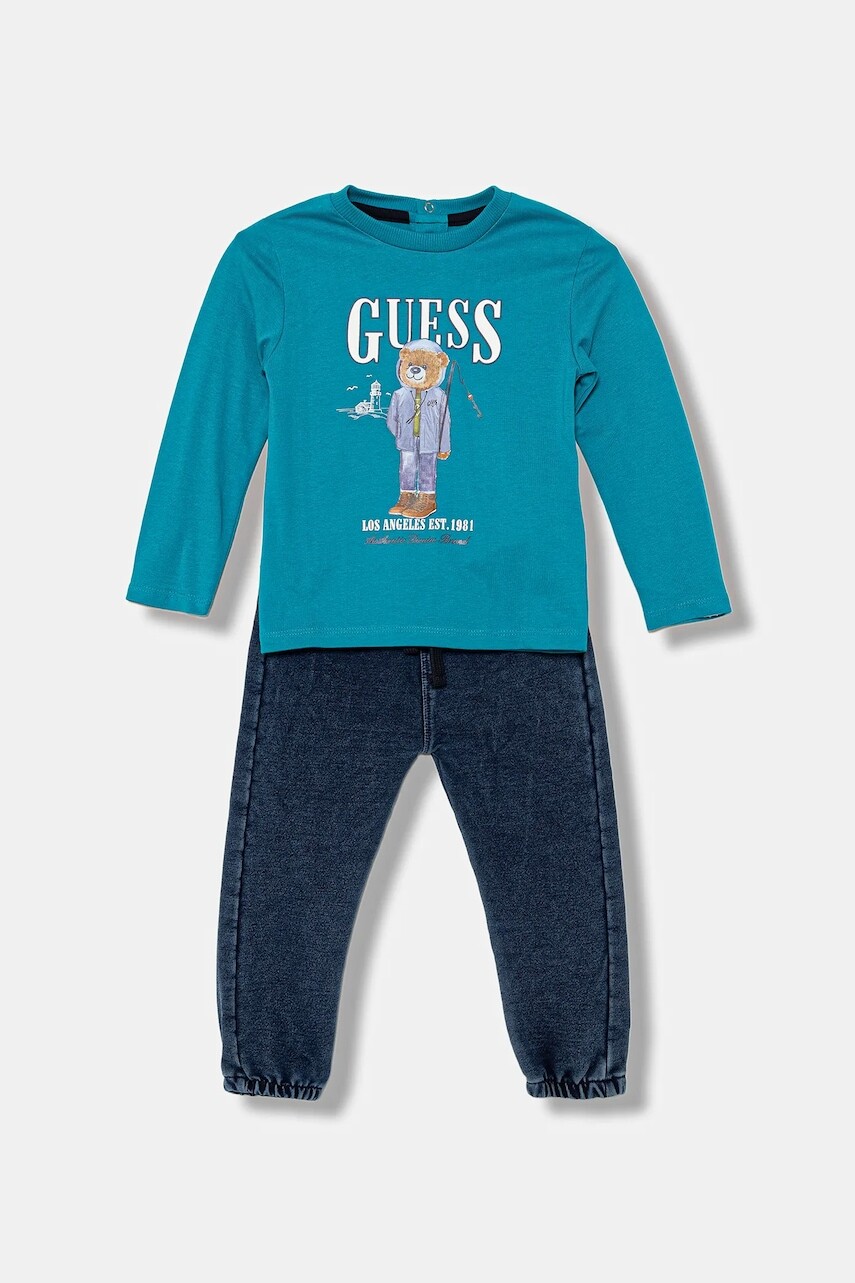 Sada pre bábätká Guess tyrkysová farba, I5BG13 I3Z14