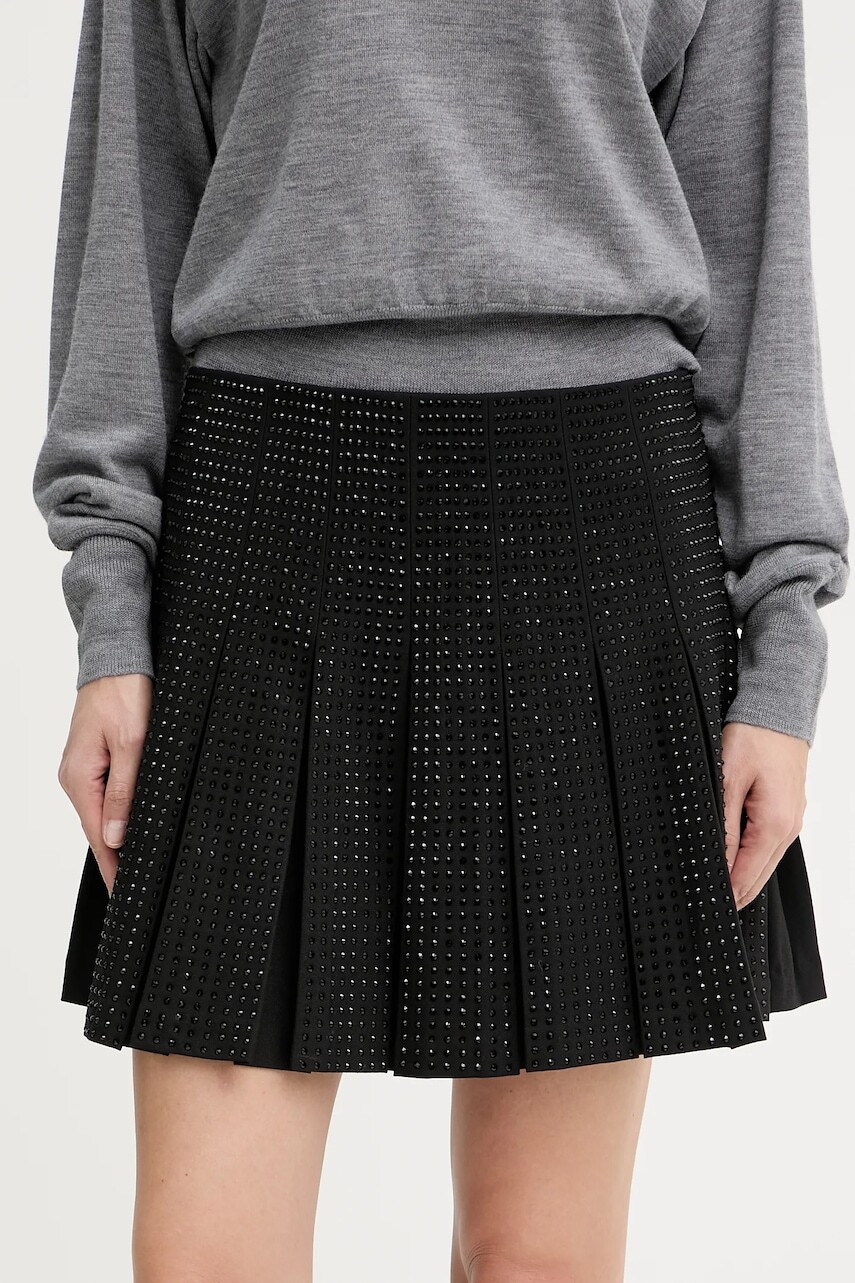 Sukňa Pinko čierna farba, mini, puzdrová, 105926 A287