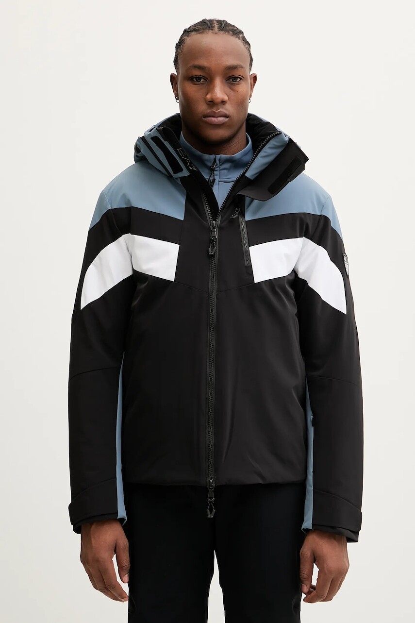 Lyžiarska bunda EA7 Emporio Armani čierna farba, AF13887.7M000453