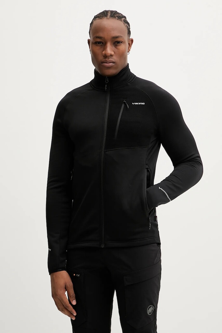Outdoorová mikina Viking Arbaz čierna farba, 740/27/6215