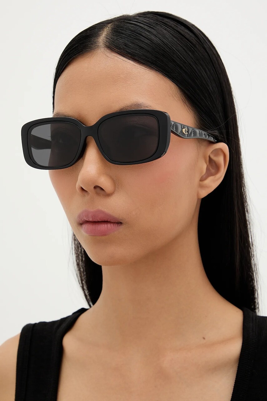 Slnečné okuliare Coach čierna farba, 0HC8444D