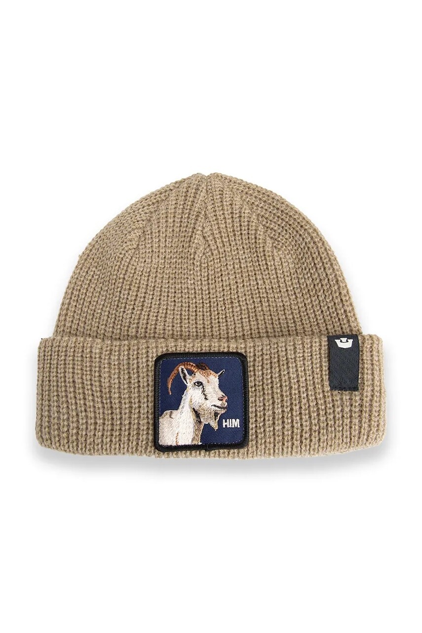 Čiapka Goorin Bros The Him Beanie hnedá farba, 107-2492