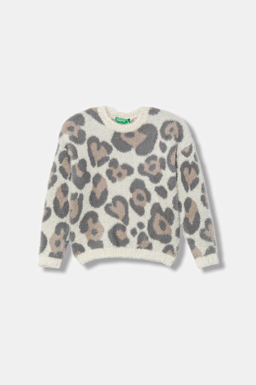 Detský sveter United Colors of Benetton béžová farba, 1F2MH102Y