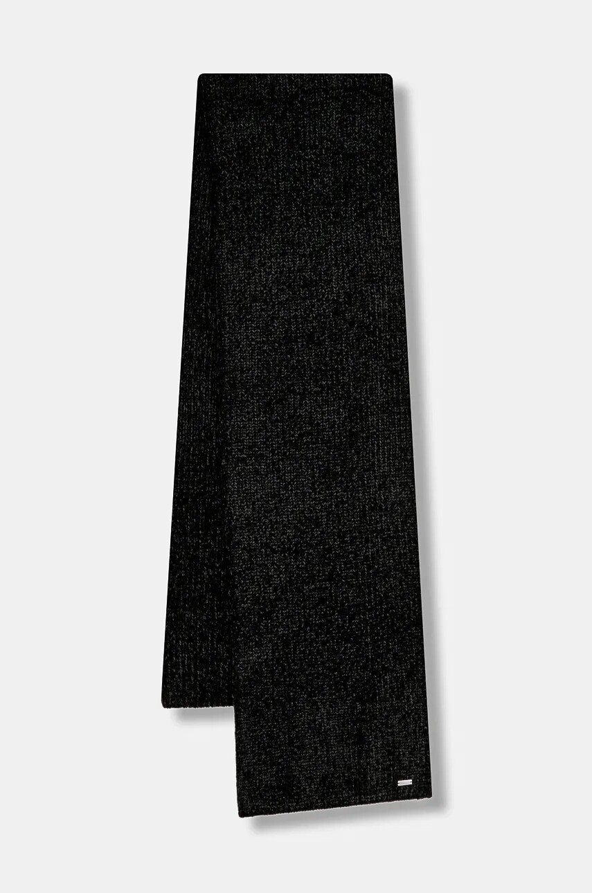 Šál Armani Exchange čierna farba, jednofarebný, XW001513 AF16685