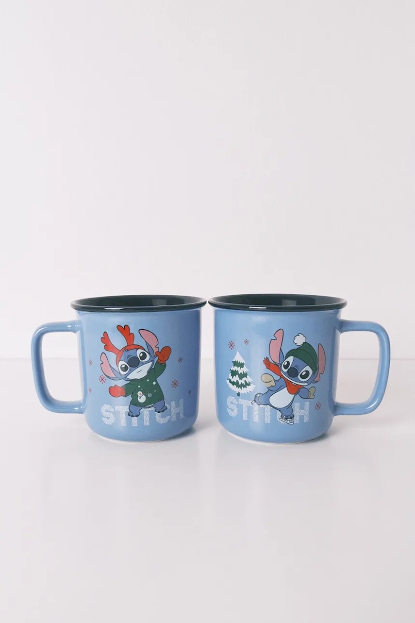 Sada pohárov women'secret LILO & STITCH 2-pak modrá farba, 1372587