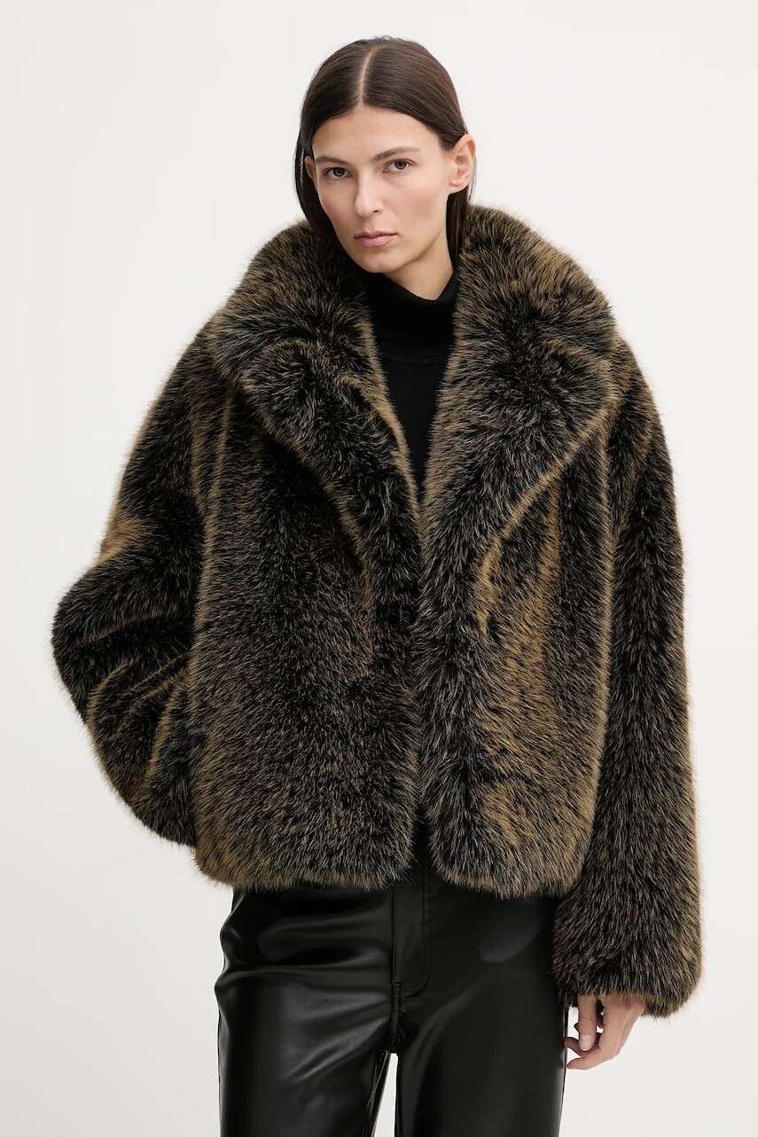 Kabát Stand Studio India čierna farba, 66611-9426