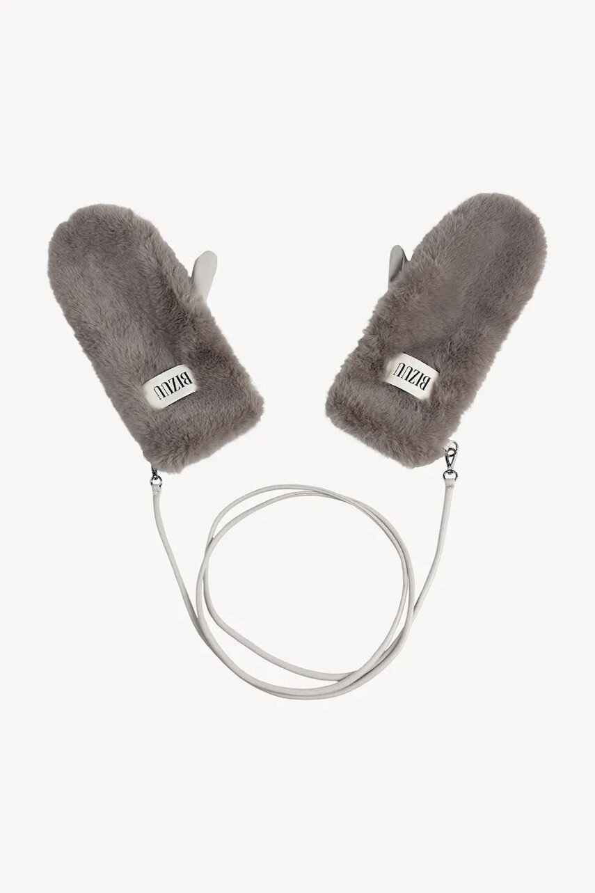 Rukavice Bizuu ROKKA šedá farba, ROKKA TAUPE