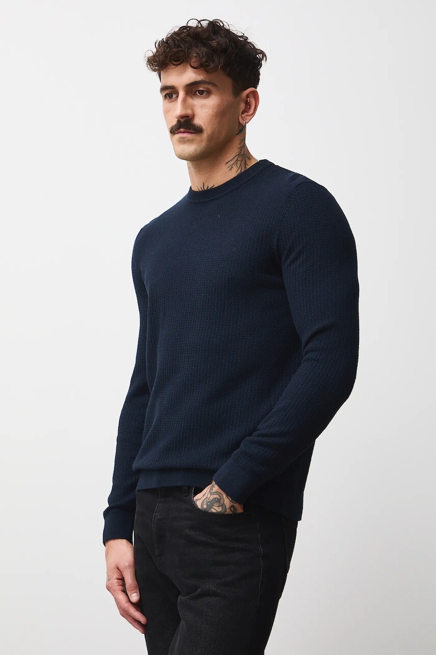 Sveter Medicine tmavomodrá farba, ľahké