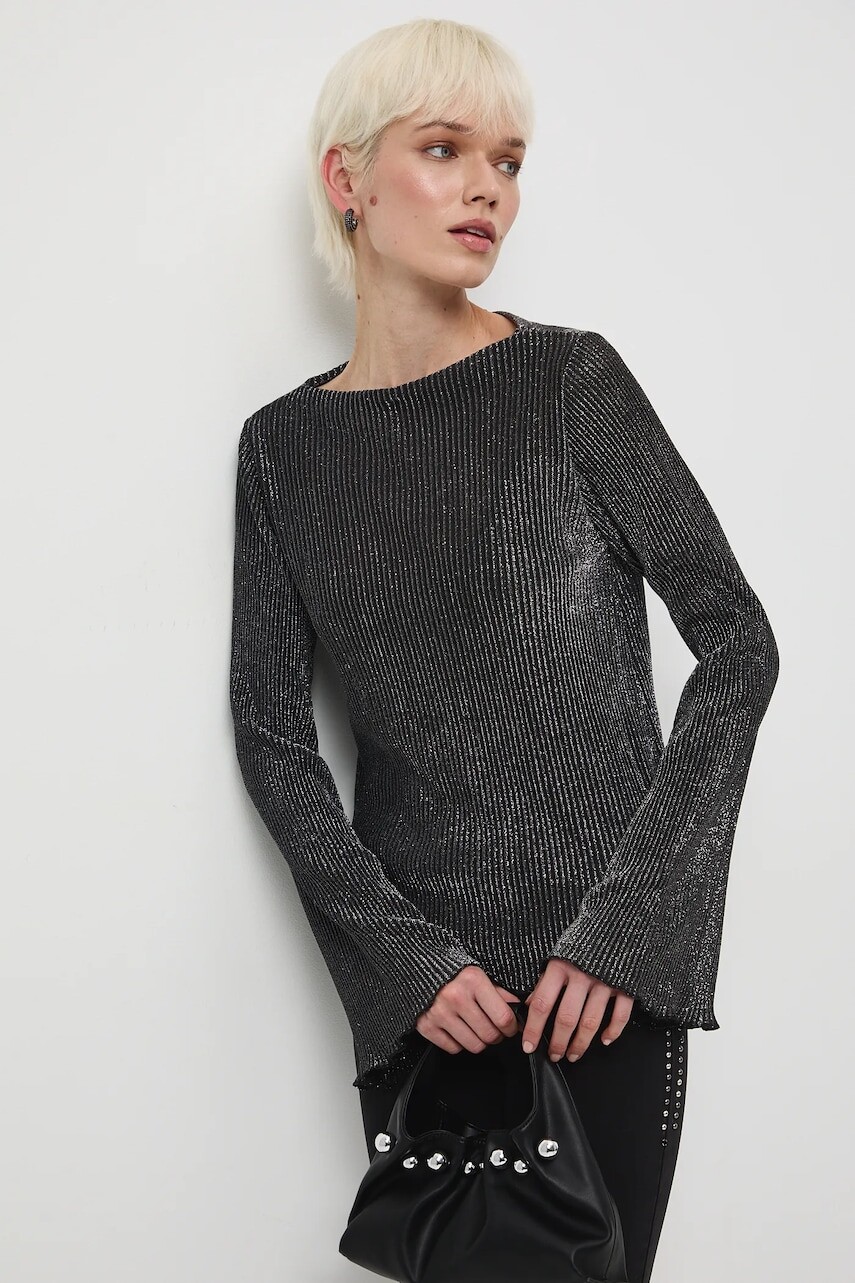 Tričko s dlhým rukávom Medicine strieborná farba