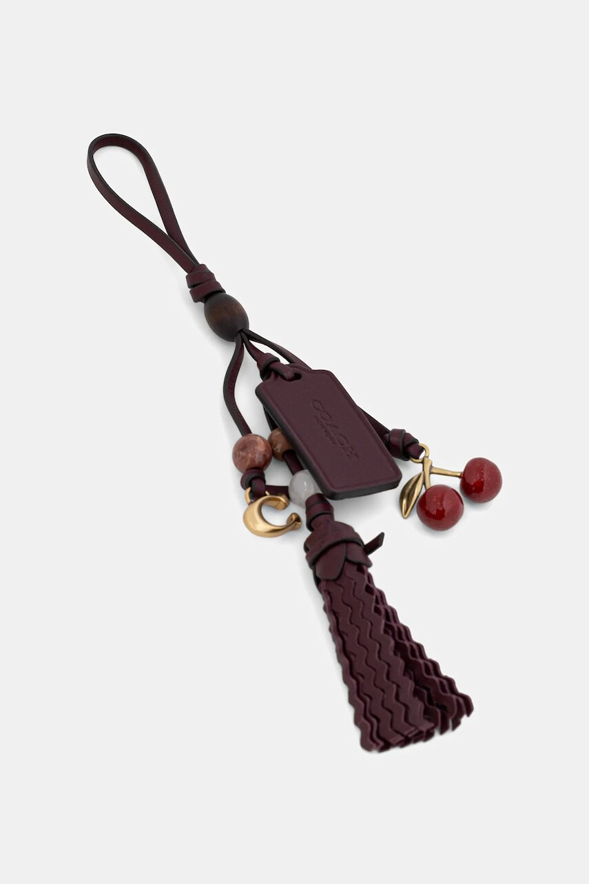 Kožená kľúčenka Coach CCD25