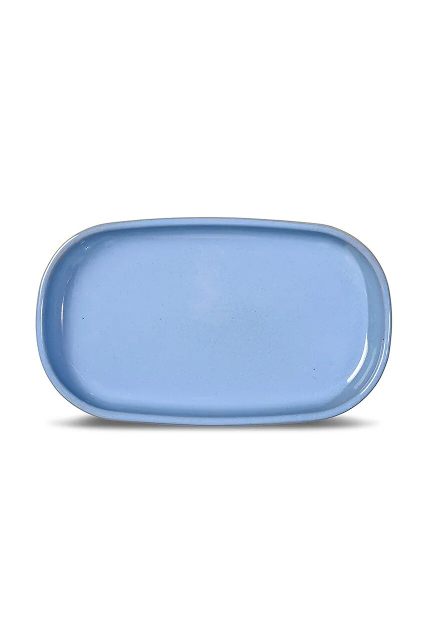Servírovací tanier Byon Porto 18 x 30 cm modrá farba