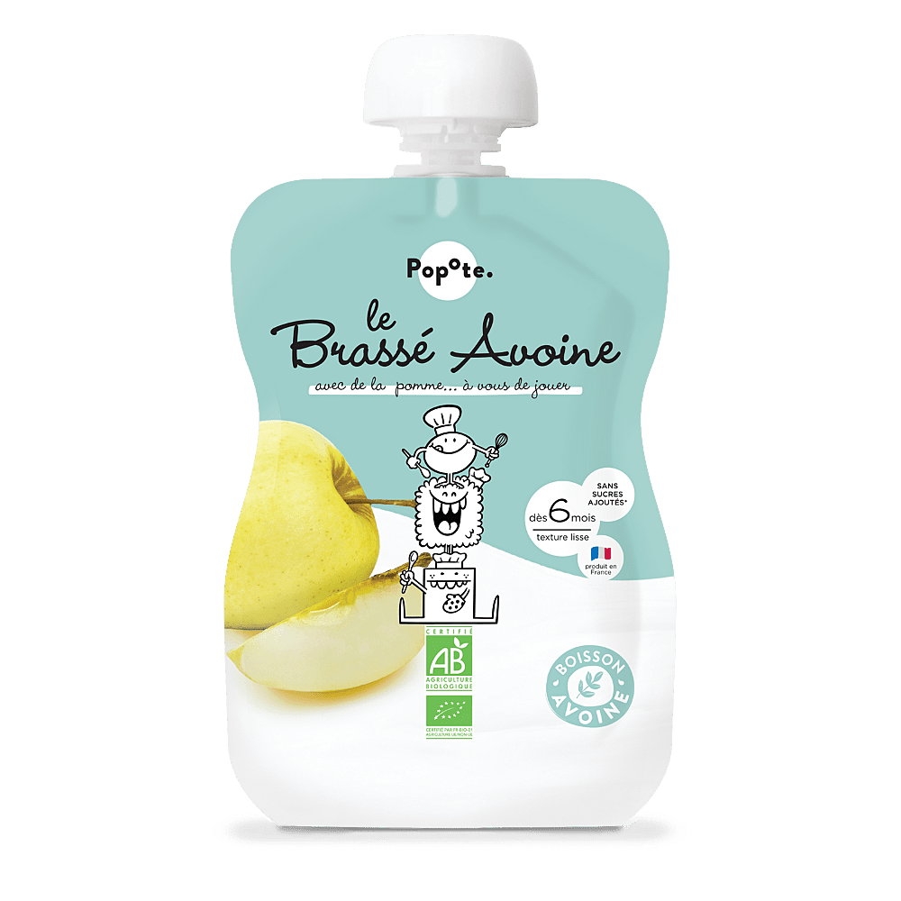 POPOTE Olovrant z ovseného mlieka s jablkom 6m+ BIO 100 g