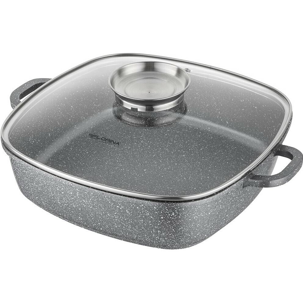 Florina Hliníkový pekáč s aróma pokrievkou Lava 3,5 l, 28 × 28 × 7,5 cm