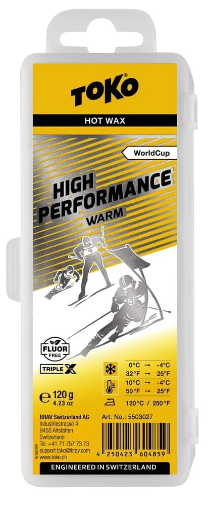 Lyžiarsky vosk TOKO TripleX High Performance warm 120 g