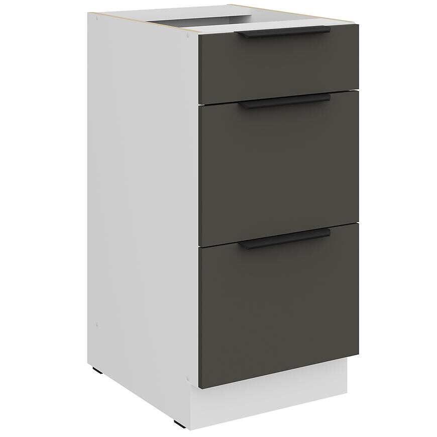 Kuchynská skrinka Aria-Gr/Wh Anti Fingerprint 40d 3s Bb