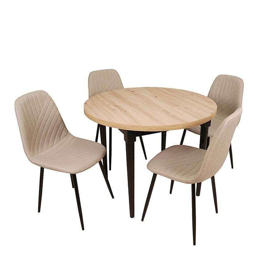 Jedálenská zostava1+4 Leti artisan/čierna