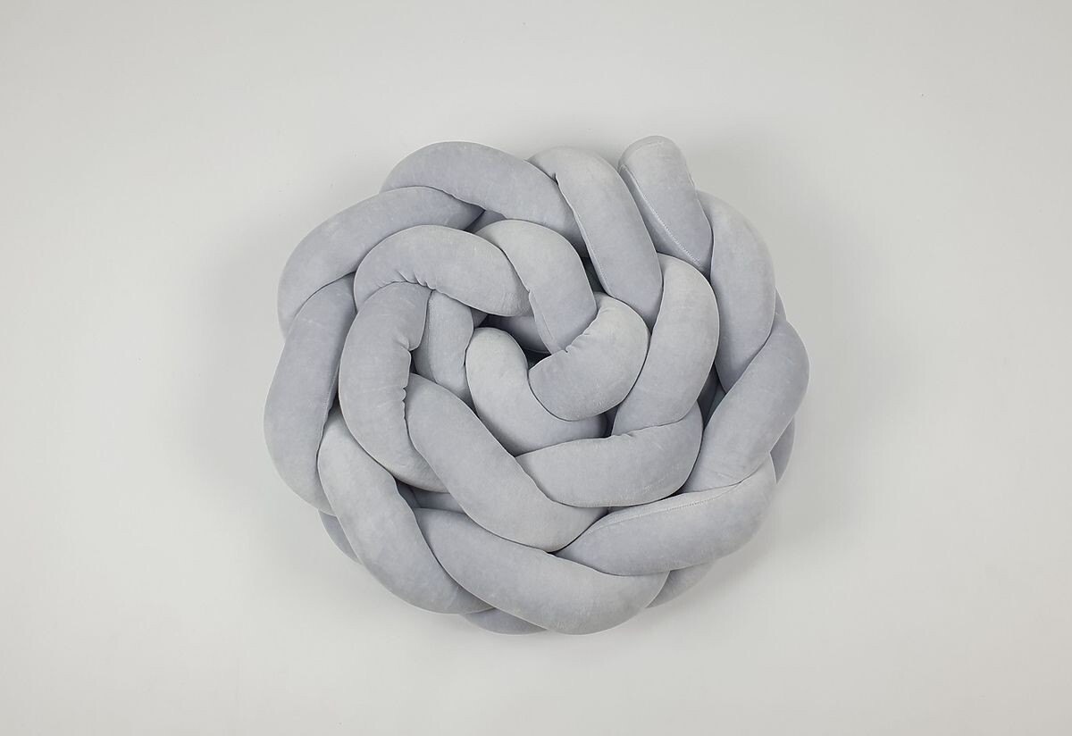 Vrkôčikový mantinel 240 cm - šedý