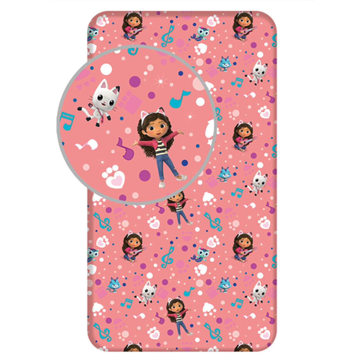 Ourbaby Gabby's Dollhouse Sheet 37727-0 200x90 cm