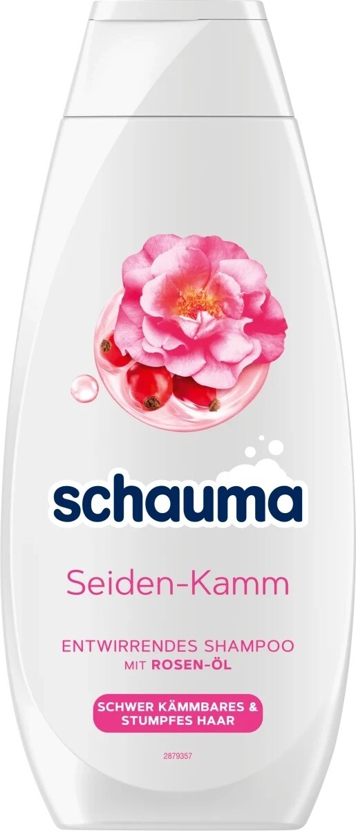 Schauma Seiden-Kamm Rose Oil 2 in 1  šampón 400ml