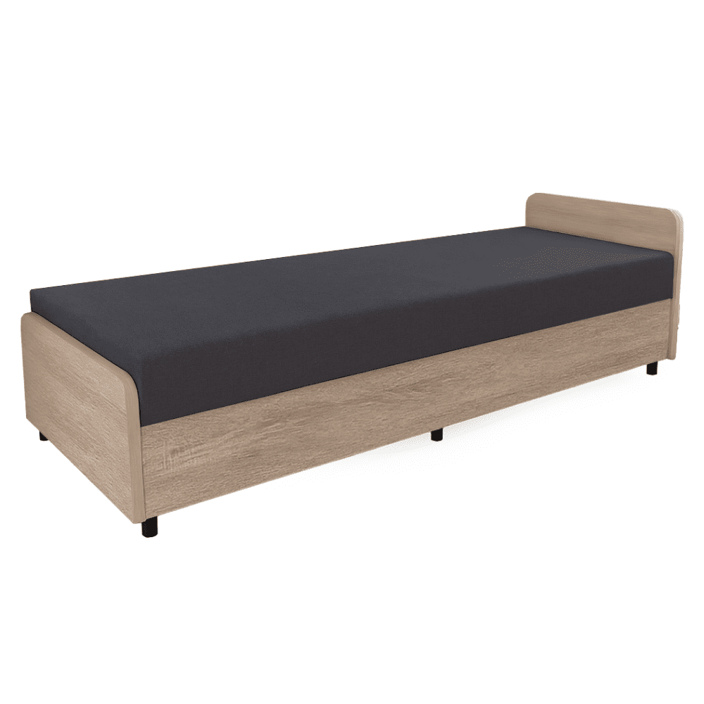 Váľanda s úložným priestorom, sivá, PAMIR