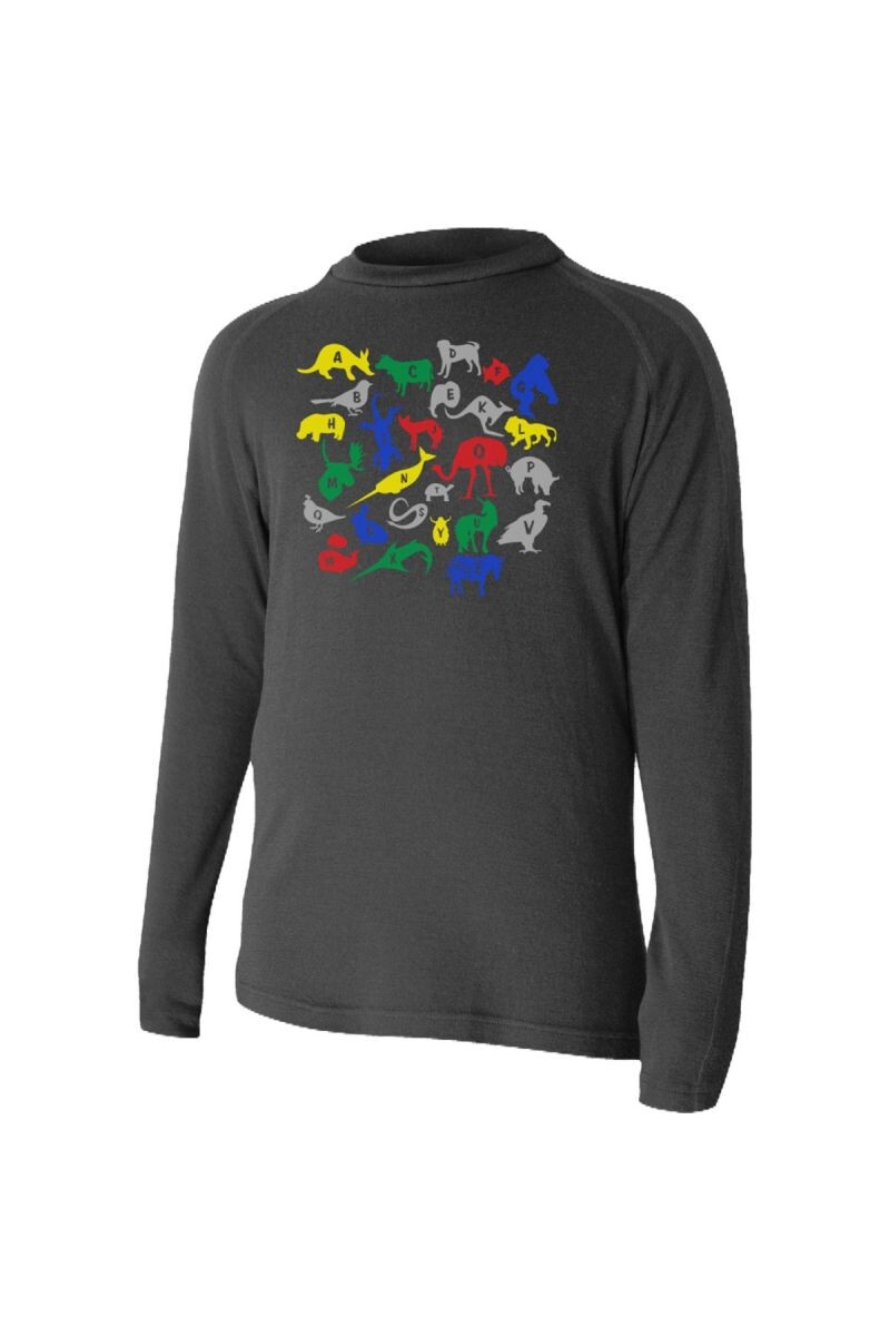 Lasting HARO 9090 čierna Vlnené Merino tričko s tlačou Veľkosť: 110 8595067820583