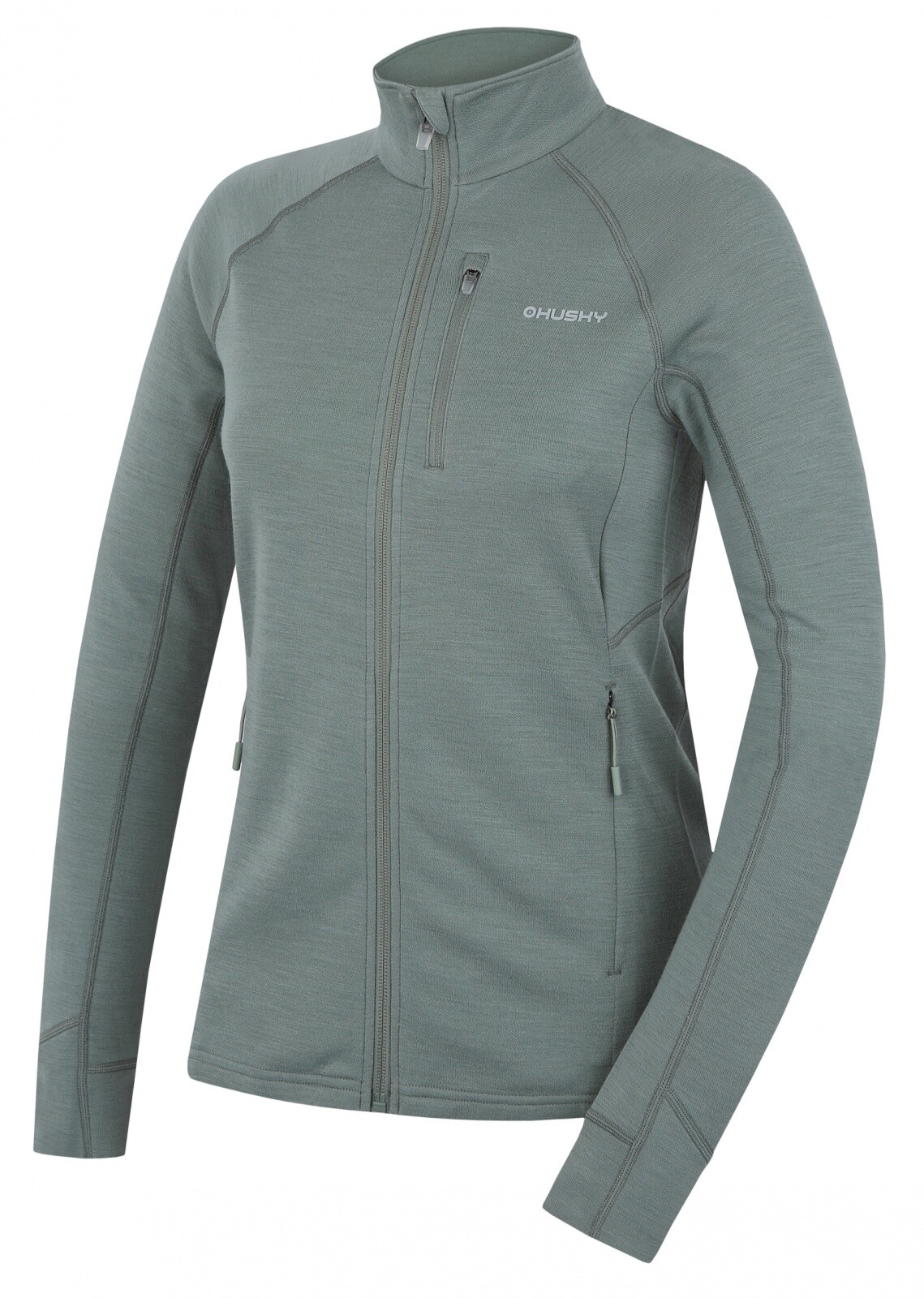 Husky Dámska mikina z merino vlny Alou L faded green Veľkosť: L