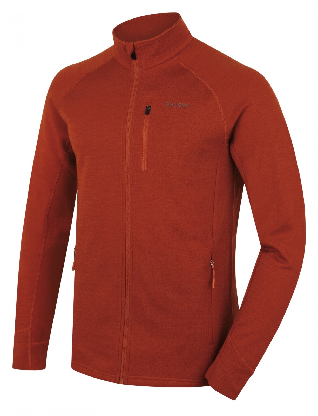 Husky Pánska mikina z merino vlny Alou M brown Veľkosť: L