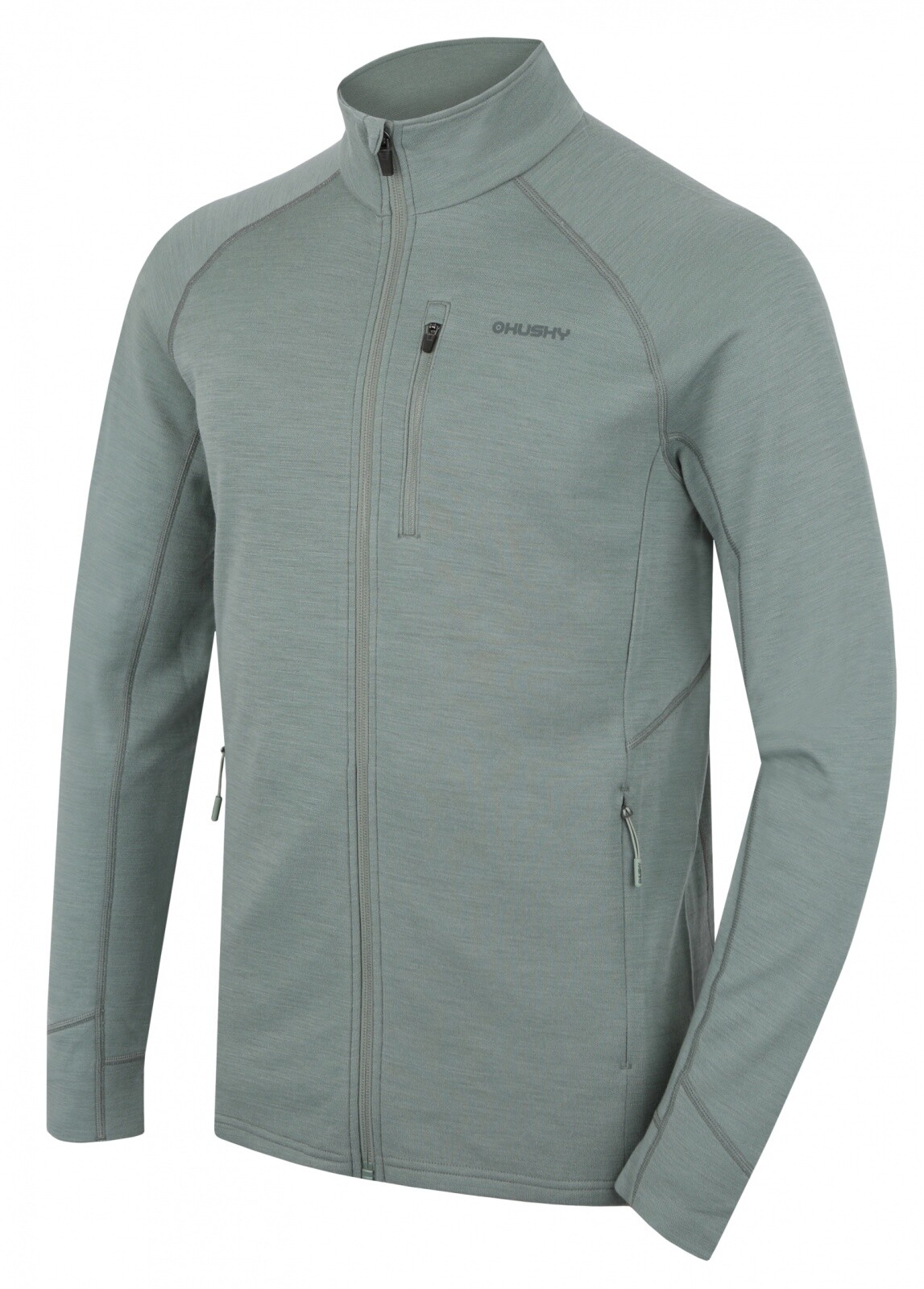 Husky Pánska mikina z merino vlny Alou M faded green Veľkosť: L