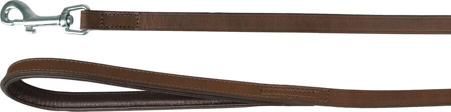 Flamingo Arizona Kožené vodítko s pěnovou výplní Hnědá