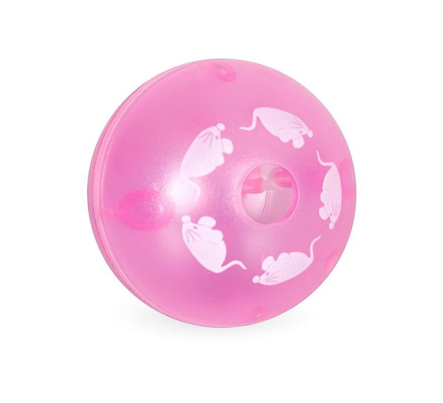 Hračka míček s Catnipem - možnost plnění pamlsky 5,5cm