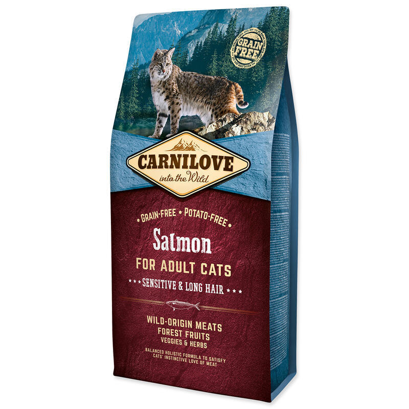 CARNILOVE Salmon Adult Cats Sensitive and Long Hair