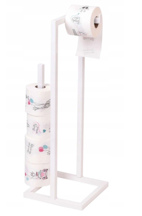 Stojan na toaletný papier biely SKTB