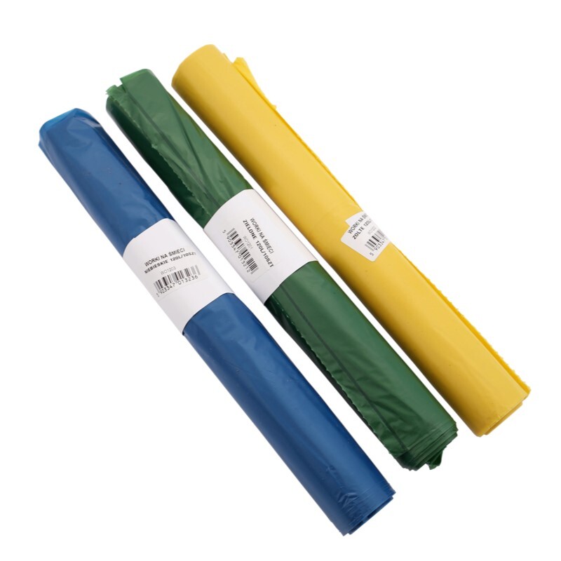 Vrecia na separovaný odpad 120 l - zelené