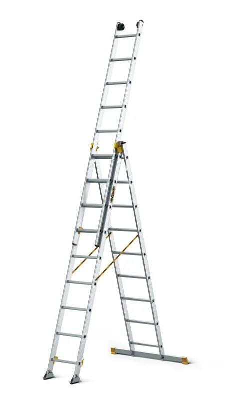 Drabest Multifunkčný hliníkový rebrík MAX 3x9
