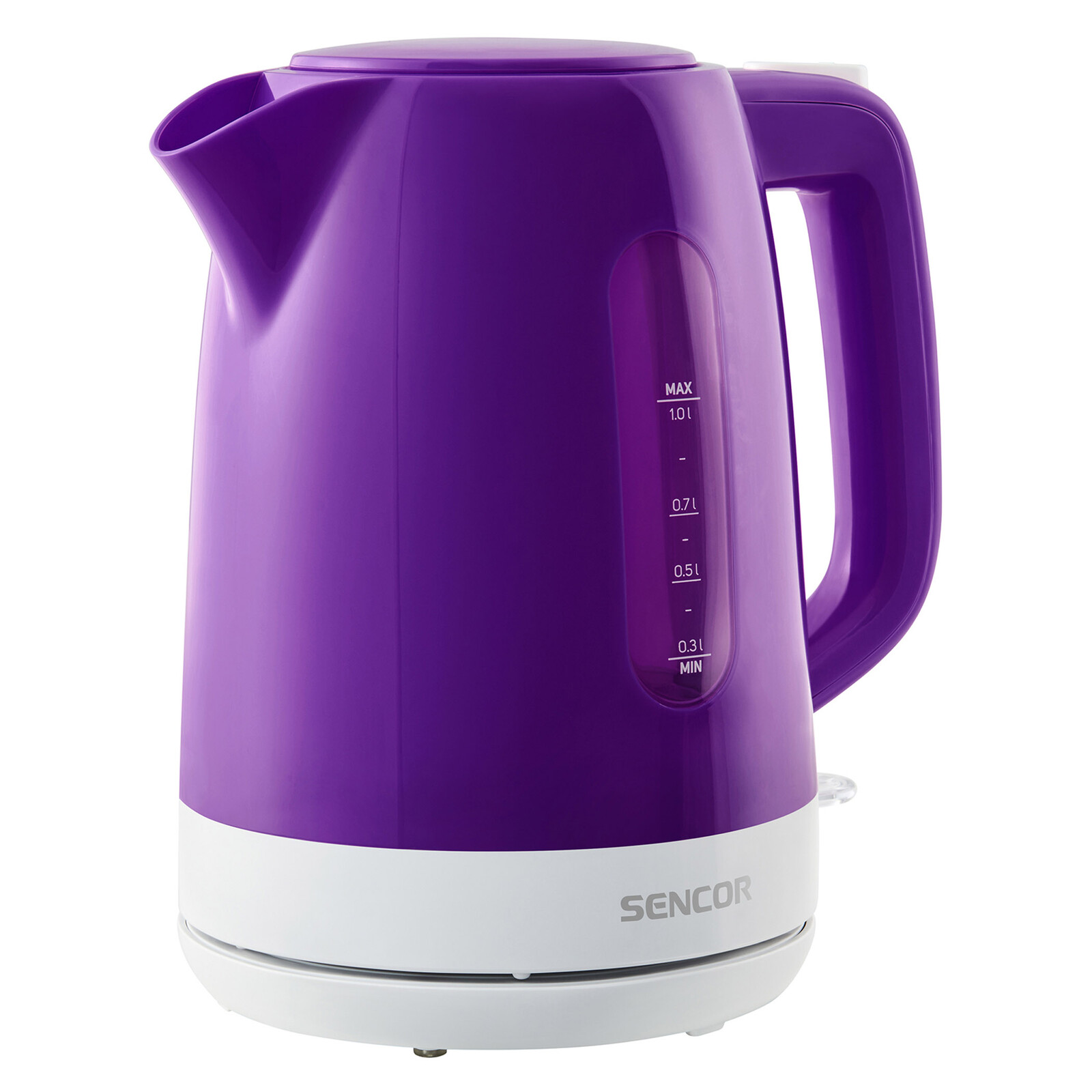 Sencor SWK 1025VT Rýchlovarná kanvica Objem 1 l, Priehľadný ukazovateľ množstva vody, Automaticky sa otvárajúce veko, .