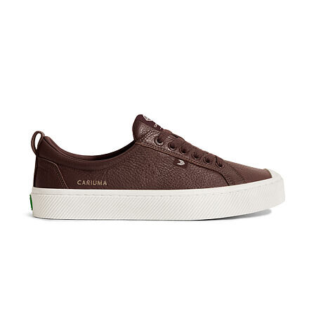 Pánské volnočasové boty Cariuma OCA Low Brown Premium Leather Sneaker