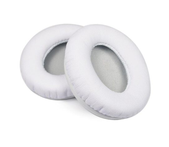 Náhradné náušníky pre slúchadlá Beats Solo HD a Beats Solo 1.0 - Biele, kožené