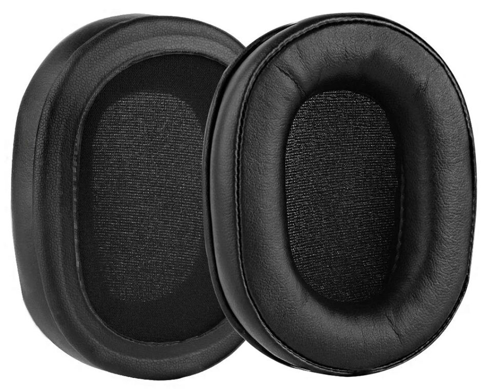 Náhradné náušníky pre slúchadlá Philips SHP9500, SHP9600, SHB9850NC, SHB7000 - Čierne, kožené