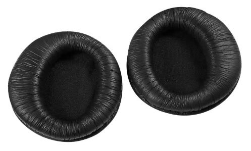 Náhradné náušníky pre slúchadlá Sony MDR-RF985RK, RF970RK, RF960R, RF925RK, RF860RK, RF6500 a DS6500 - Lesklé černé, kožené