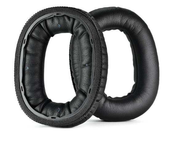Náhradné náušníky pre slúchadlá Marshall Monitor II - Čierne, kožené